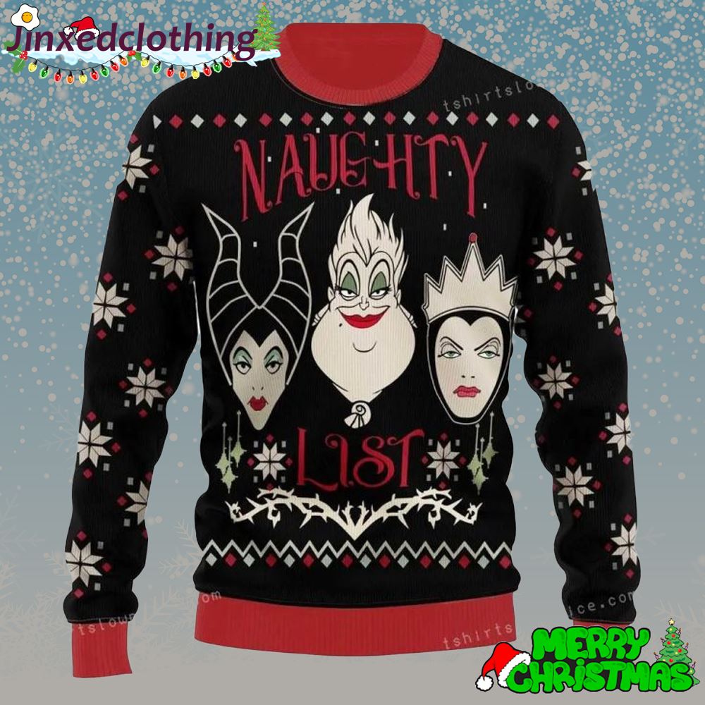 Villains Naughty Ugly Sweater Christmas Party 